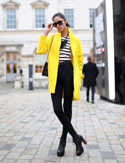 Get the Look: Abrigo amarillo / Yellow Coat |